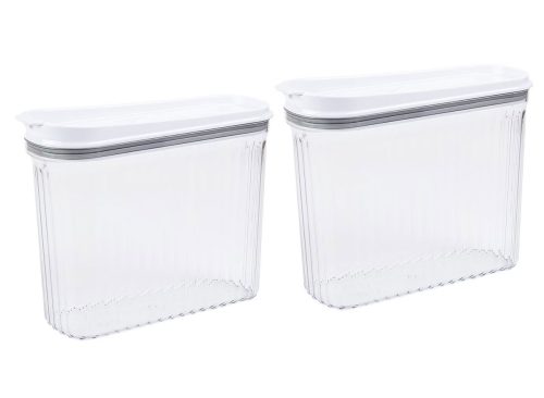 SharpChef 2PK Airtight Cereal Dispenser Food Storage Container with locking lid, Leakproof, Kitchen Pantry Organization and Storage, BPA-Free, 91 oz