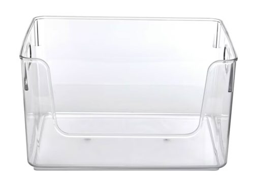 Stackable Clear Storage Bins with Lids, Large Plastic Storage Bins w Handle, Acrylic Pantry Organization and Storage for Kitchen, Fridge, Cabinet, Refrigerator, Bathroom Organizer