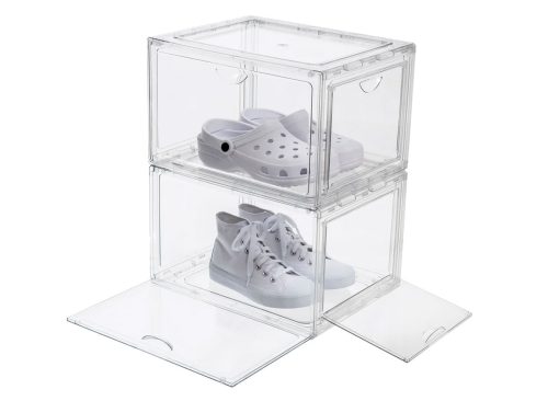 Stackable Shoebox & Organizer, 4-pack