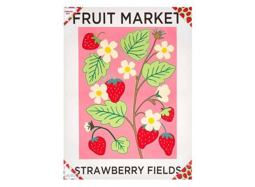 Strawberry Canvas Art, 18 in x 24 in, Assorted