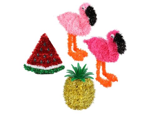 Summer 3D Tinsel Icons, 6.75x5.375x2.25 in