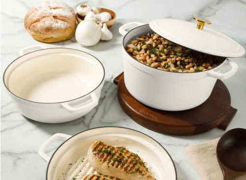 Sur La Table Enameled Cast Iron Stackable Cookware Set