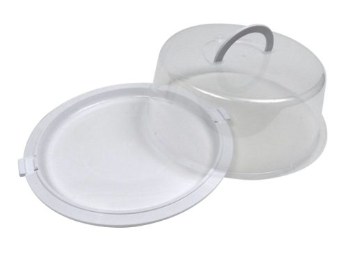 Sure Fresh Reusable Plastic Cake Containers with Lids, 12x4.75 in