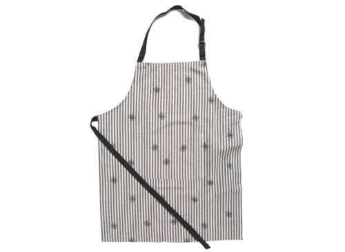 TAHARI HOME Embroidered Spider Web And Striped Apron