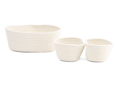 TAYLOR MADISON DESIGNS Set Of 3 Rope Totes