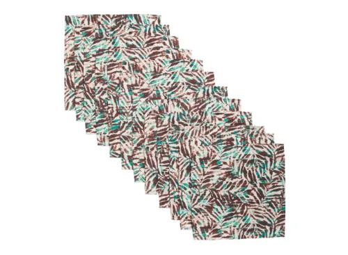 TOMMY BAHAMA Set Of 12 Smoke Leaves Placemats