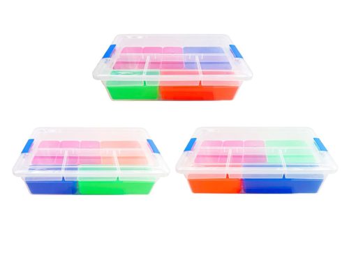 Teaching Tree Stackable Storage Case, Assorted Colors, 10-pc Pack