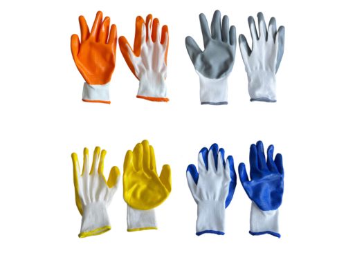 Tool Bench Hardware Nitrile-Coated Garden Gloves