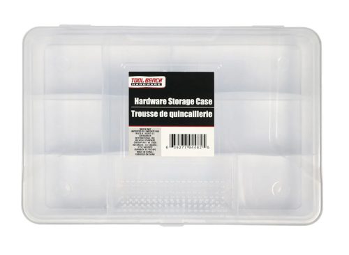 Tool Bench Hardware Storage Cases with Compartments, 9x6 in