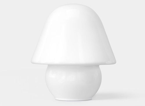 Trend Glass Table Lamp Milk Opal White - Room Essentials™
