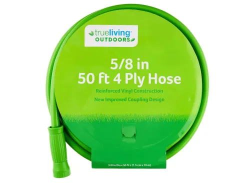 True Living Outdoors 5/8-Inch 4-Ply Garden Hose—50 Ft