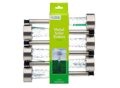 True Living Outdoors Metal Solar Stakes, 6 ct