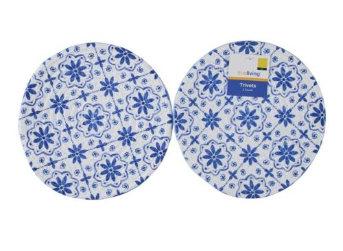 True Living Woven Trivet, 2 ct, 3 Assorted Styles