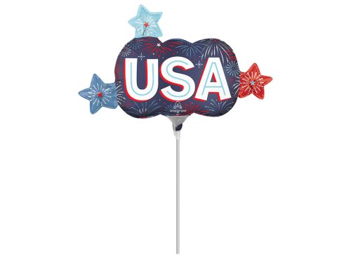 USA Fireworks Stick Balloon 14in