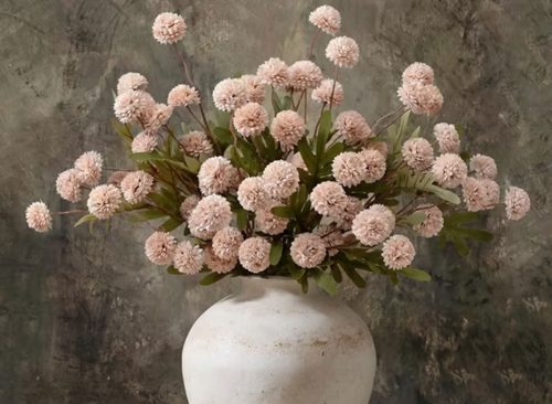 Waipfaru Fake Silk Pompon Mum Artificial Flowers,10 Stem Faux Chrysanthemums,Realistic Floral Decorations for Wedding DIY Bouquet Centerpieces Shower Vase Home Decor