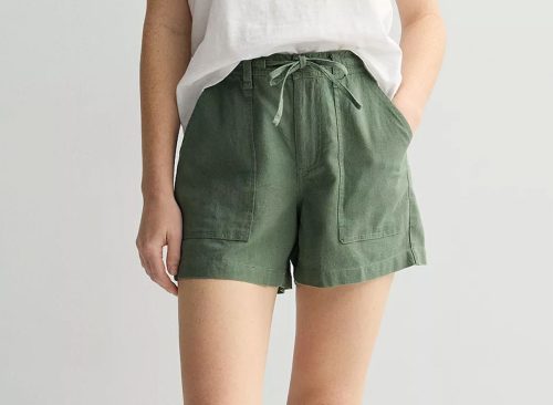 Women's Sonoma Goods For Life® Mid Rise Linen Shorts