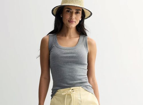 Women's Sonoma Goods For Life® Ribbed Scoop Neck Tank Top