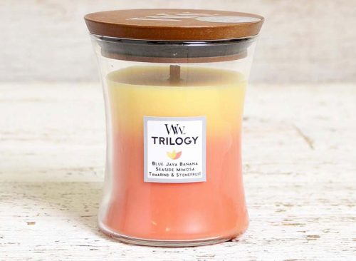 WoodWick Tropical Sunrise Medium Trilogy Jar Candle