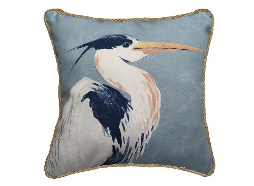 allen + roth Animal print Grey Heron Square Throw pillow