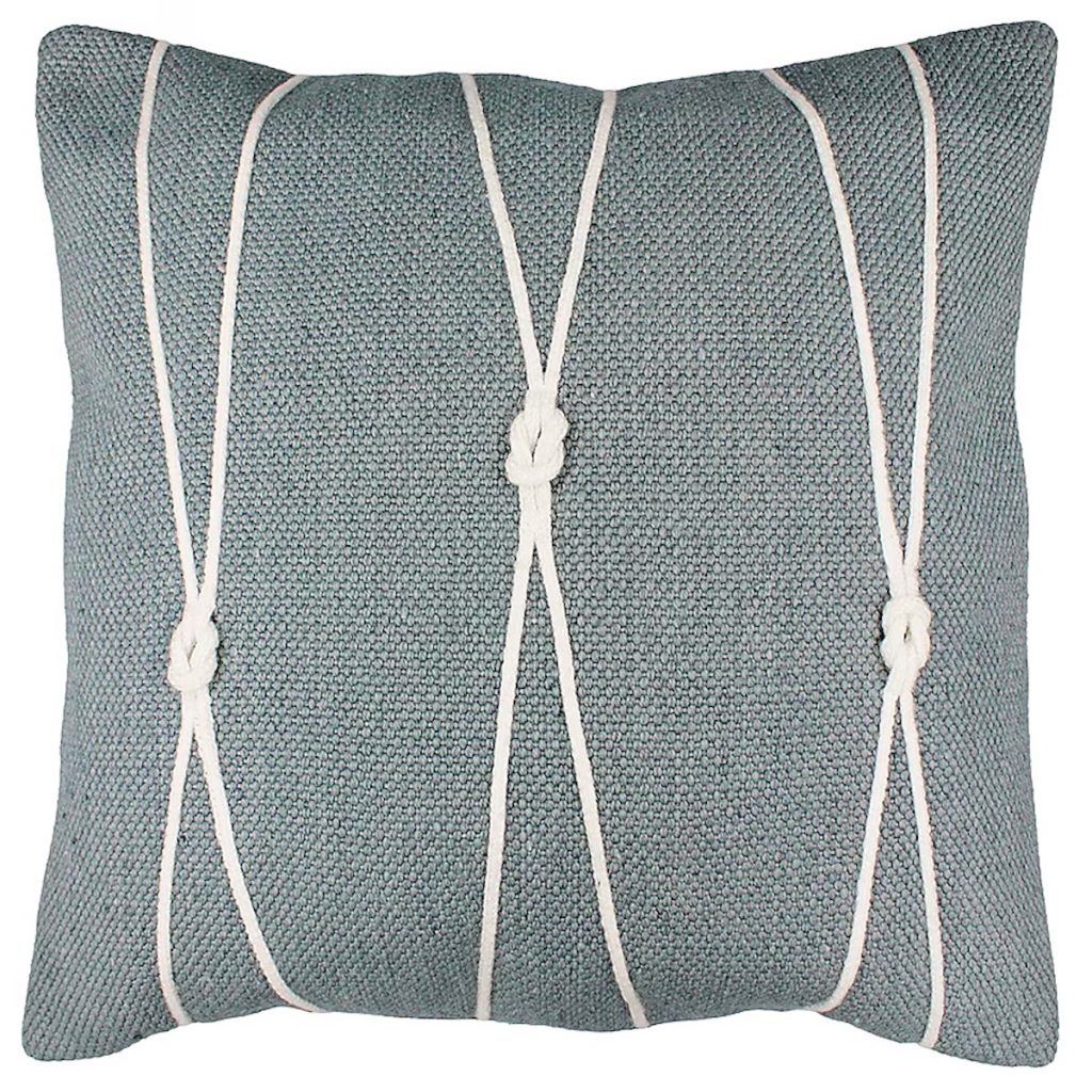 Allen + Roth Blue Square Throw Pillow