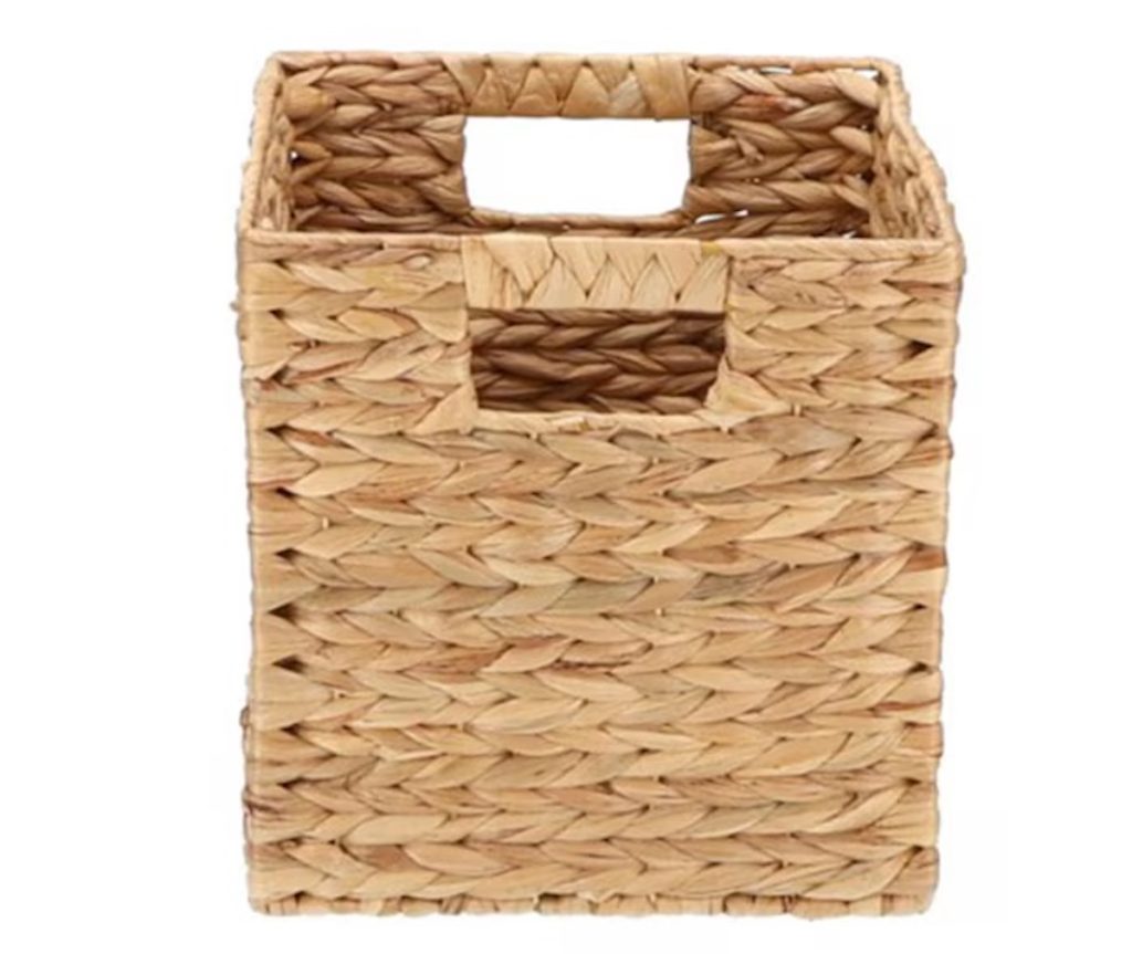 Allen + Roth Water Hyacinth Decorative Basket