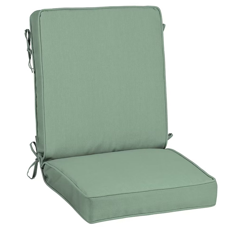 Allen + Roth 20" x 20" High Back Patio Chair Cushion