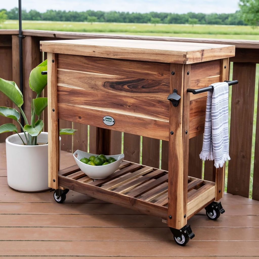 Backyard Discovery 100-Qt. Acacia Patio Cooler