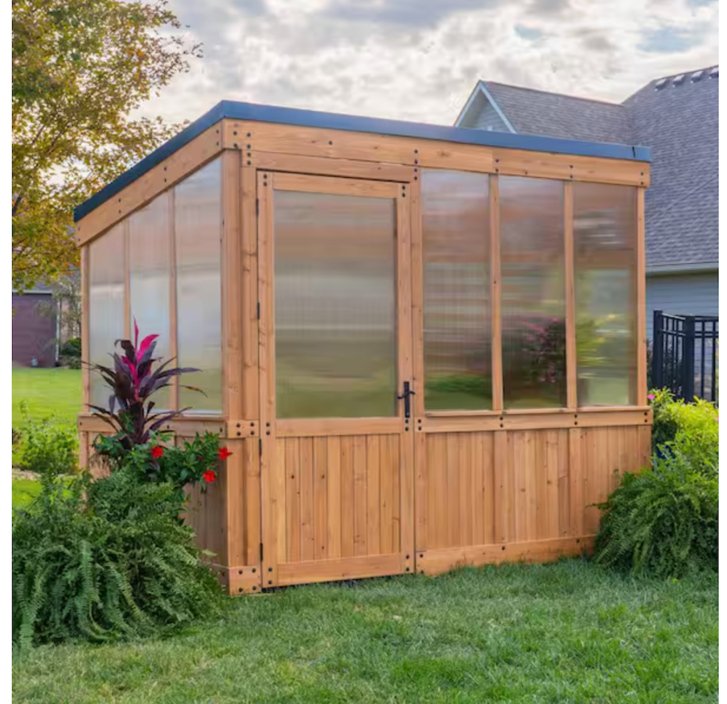 Backyard Discovery Willow All Cedar Modern Greenhouse