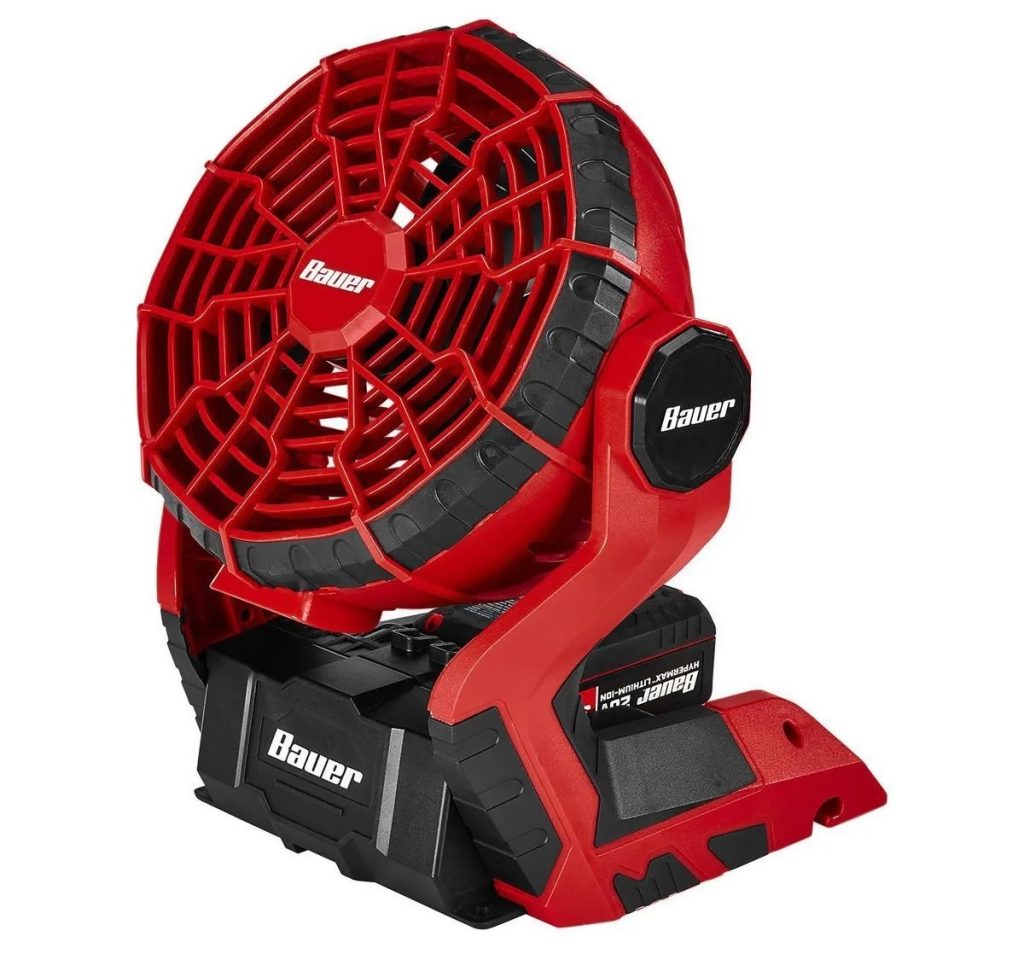 Bauer Cordless Dual-Power Fan
