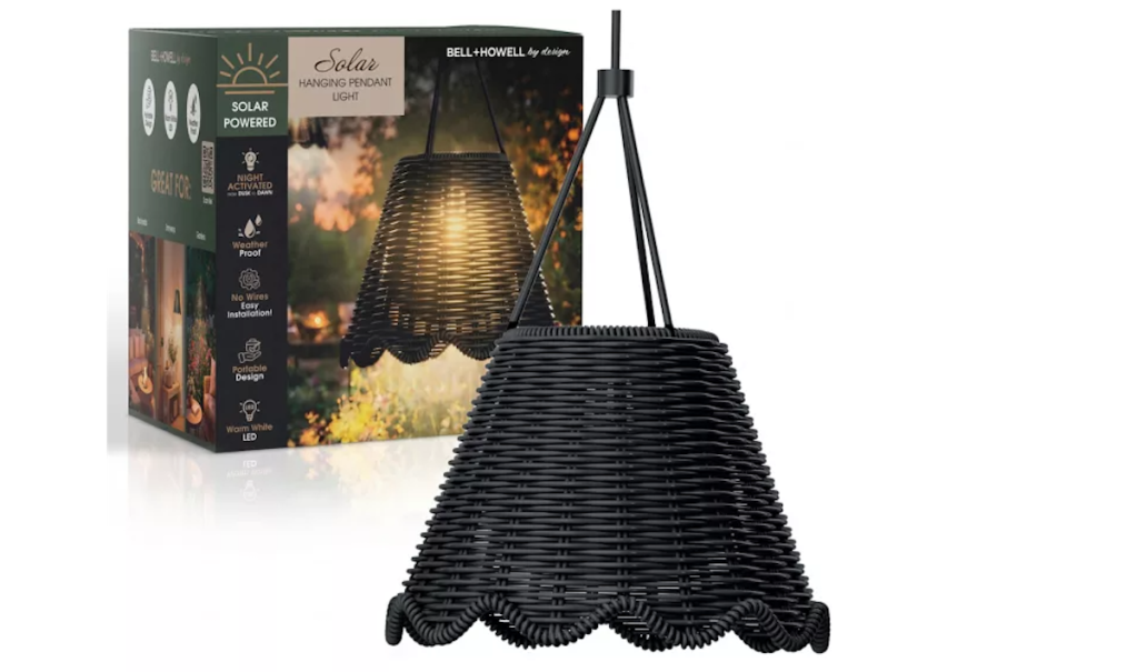 Bell & Howell Solar Hanging Pendant Light