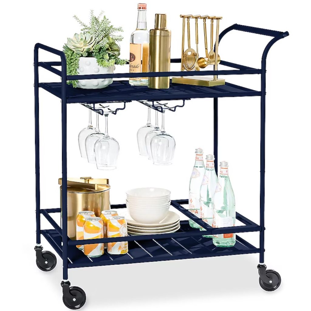 Best Choice Products 2-Tier Rolling Patio Bar Cart