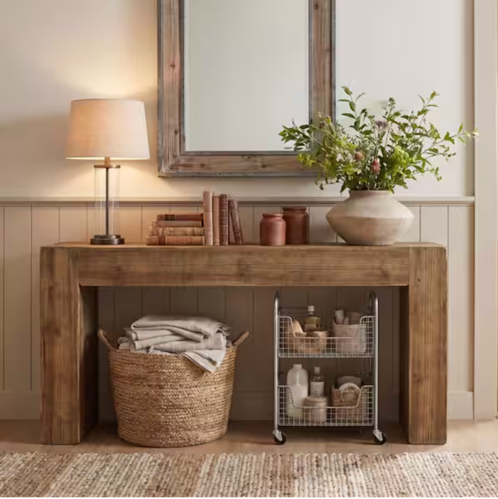 Byblight Turrella Solid Wood Console Table