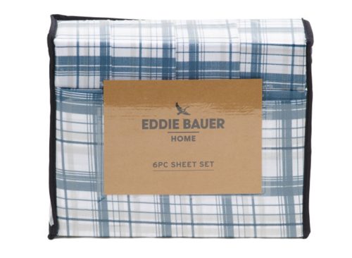 EDDIE BAUER Plaid Sheet Set