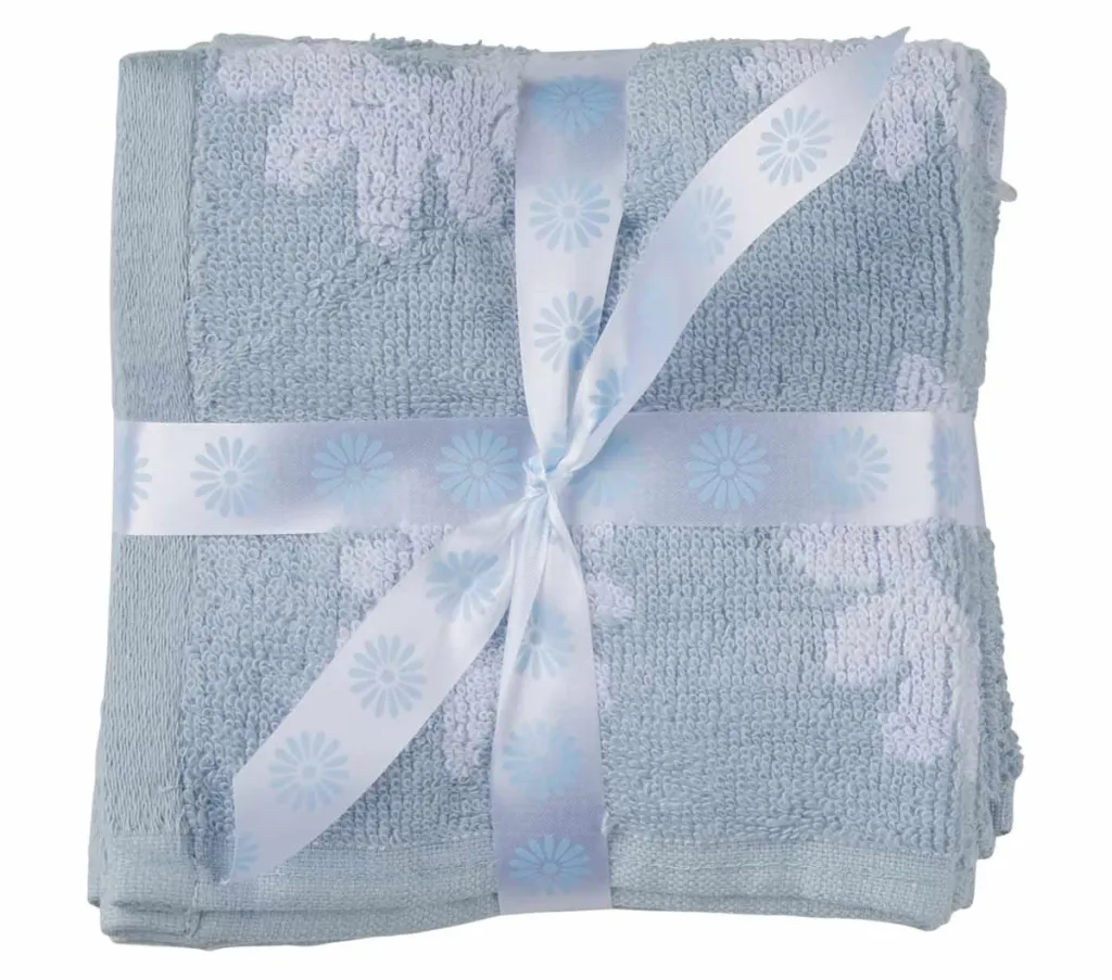 Floral Printed Soft & Absorbent Wash Cloths, 5-Pack