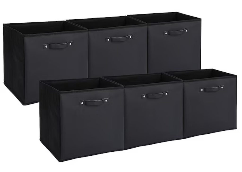 Garvee 13-Inch Fabric Storage Bins, 6-Pack