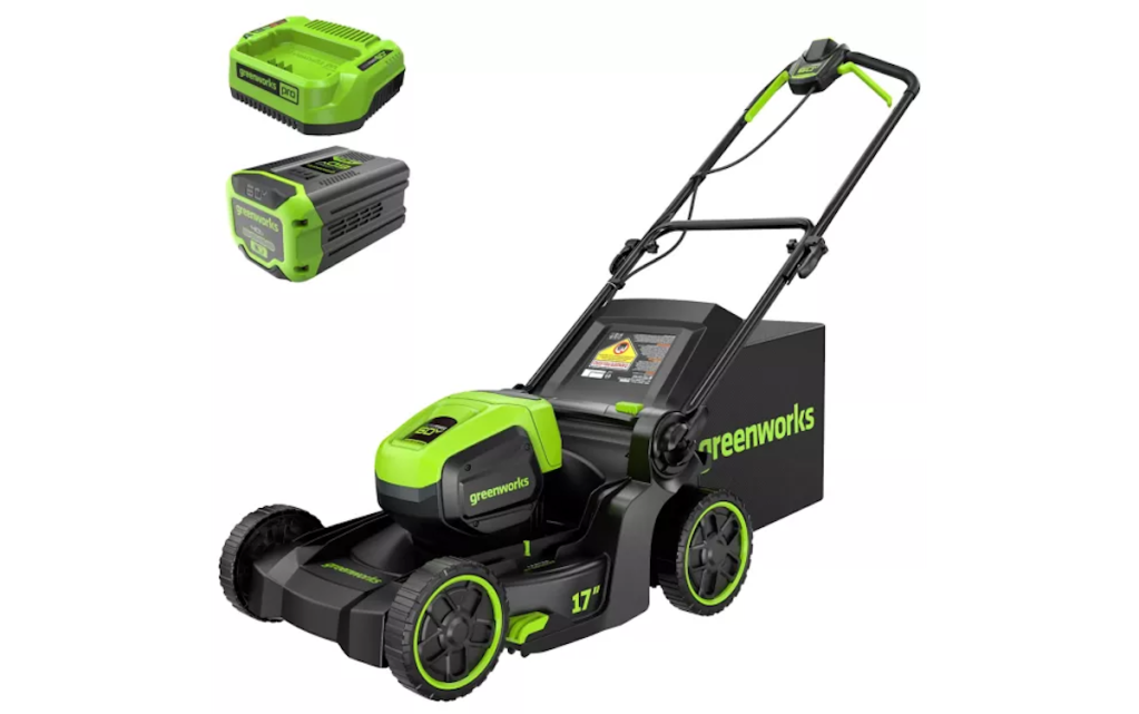 Greenworks 60V 17 in. Cordless Battery Push Lawn Mower