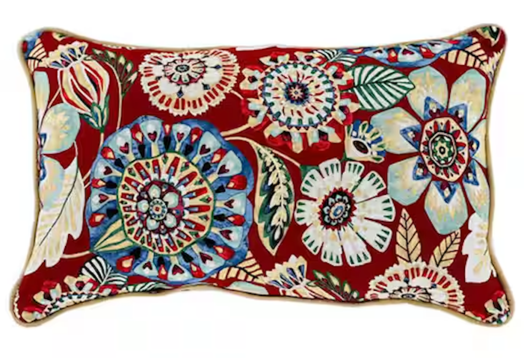 Hampton Bay 20" x 12" Outdoor Patio Lumbar Pillow