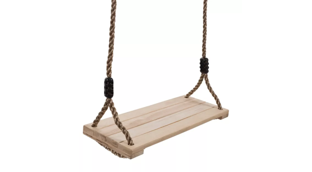 Happy Trails Wooden Swing