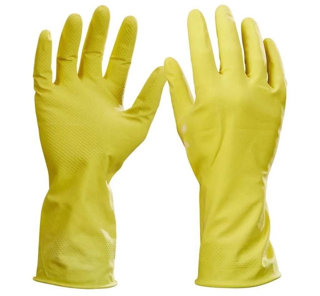 Hardy Latex Cleaning Gloves, 2-Pair