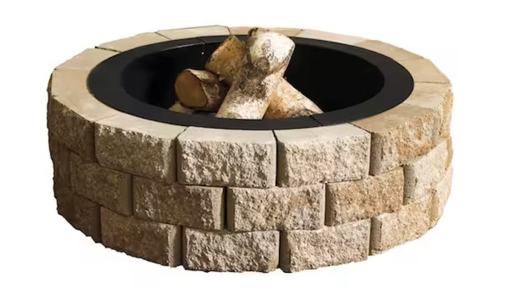 Hudson Stone Fire Pit Kit