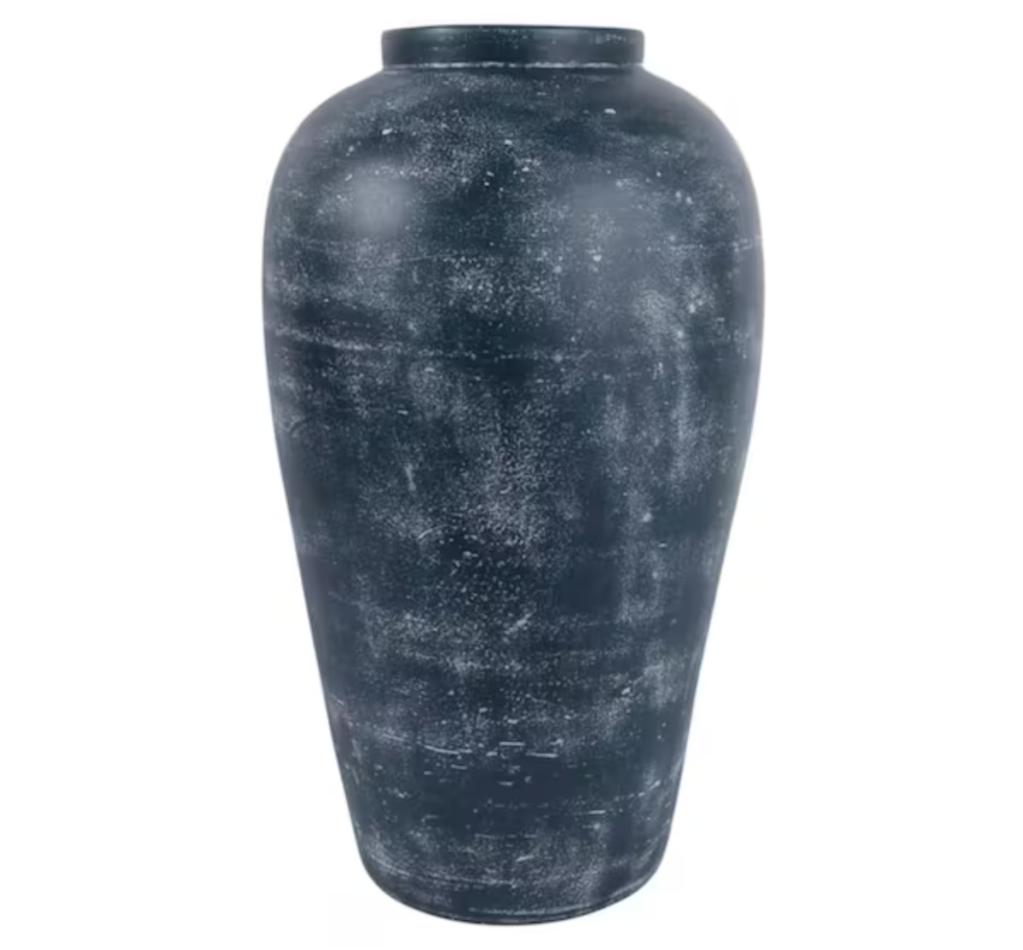 Liv & Skye Blue Terracotta Vase
