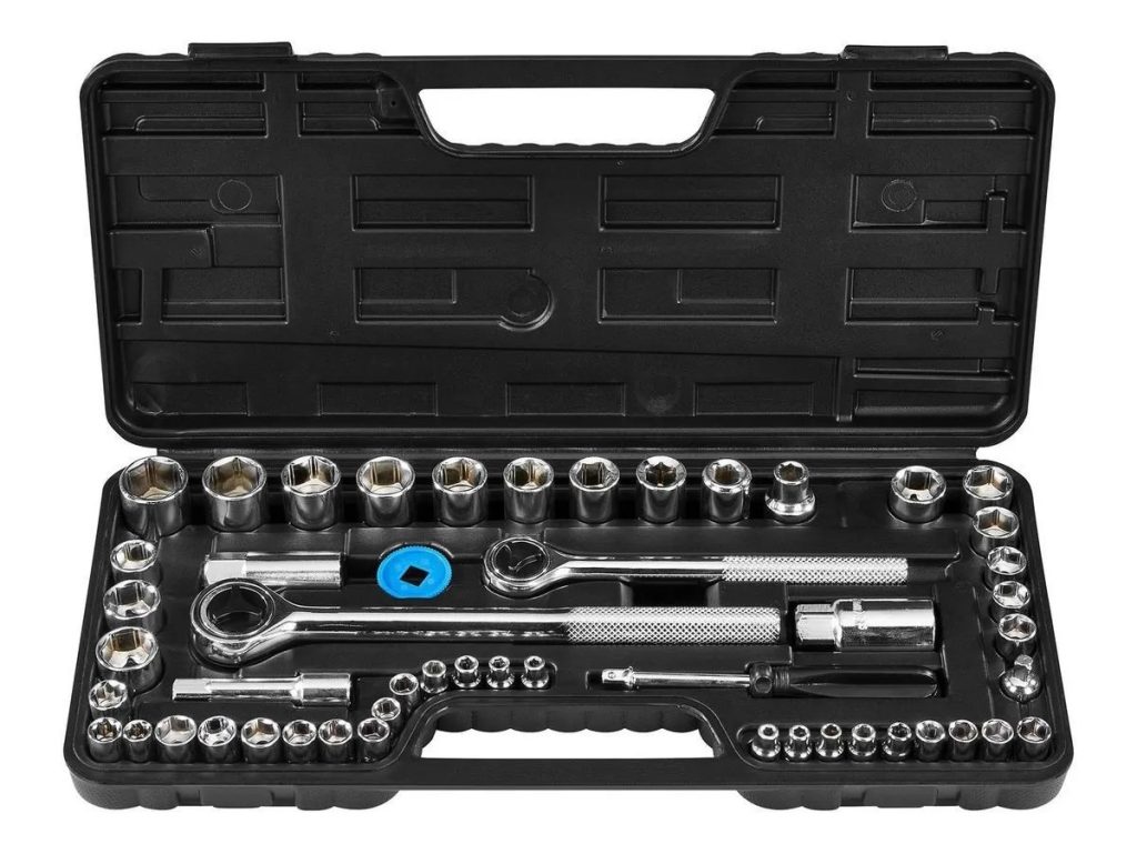 Pittsburgh Drive SAE and Metric Socket Set, 51-Piece