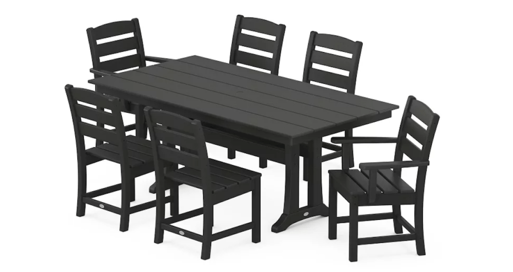 Polywood Lakeside 7-Piece Farmhouse Dining Set