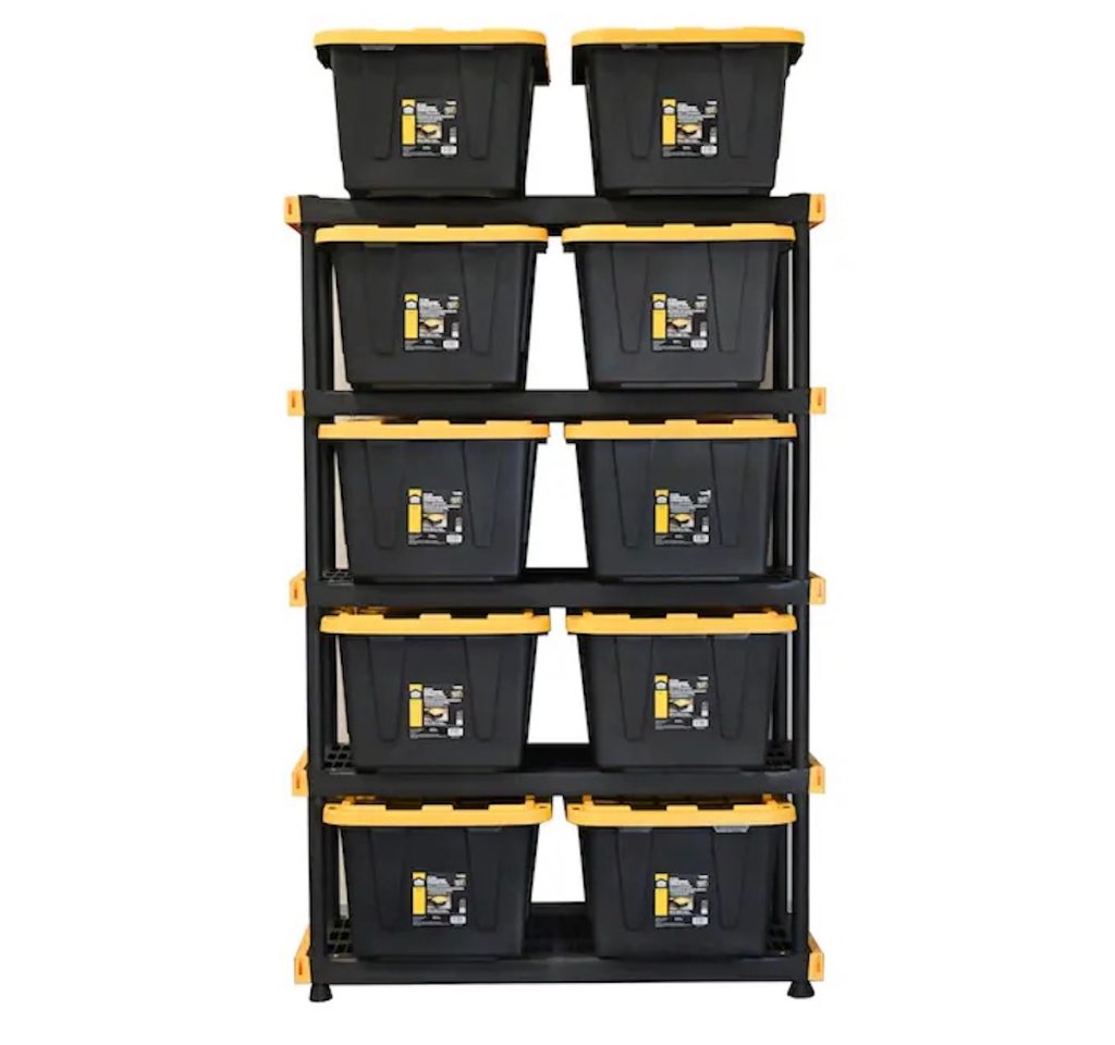 Project Source Commander Plastic Storage Container and Shelf Collection