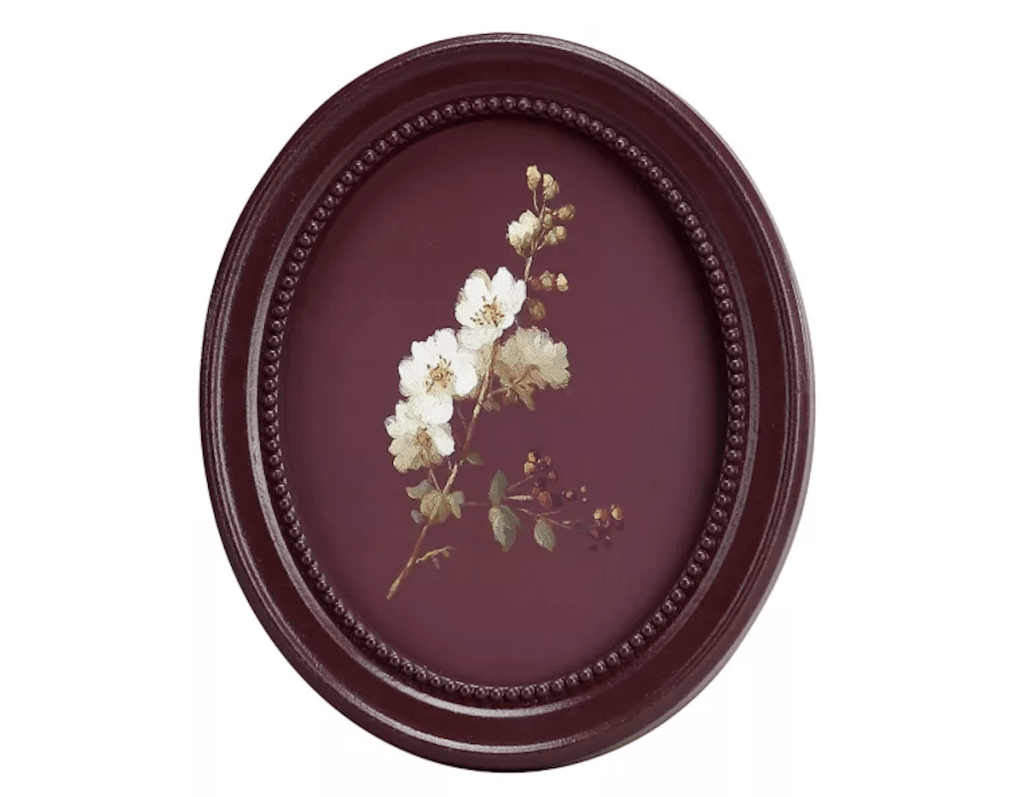 Red Shed 8 in. Flower Framed Art