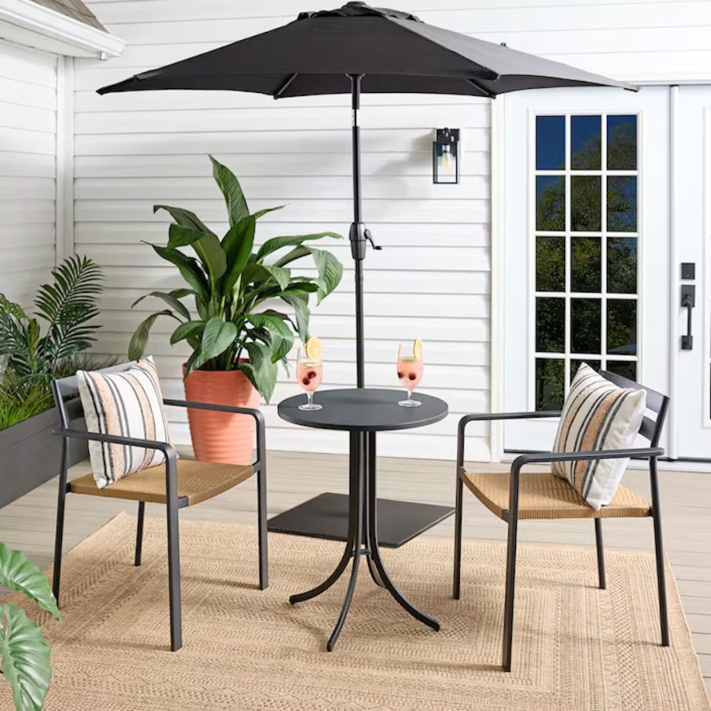 Style Selections Darcy 3-Piece Black Patio Bistro Set