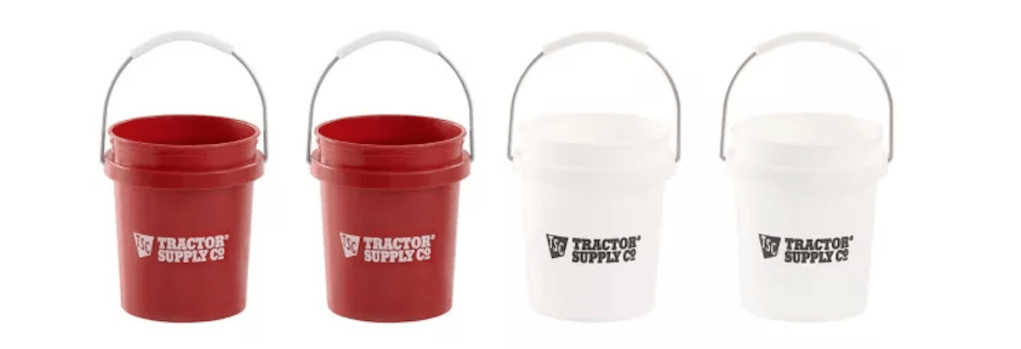 Tractor Supply Mini Buckets, 4 pk.
