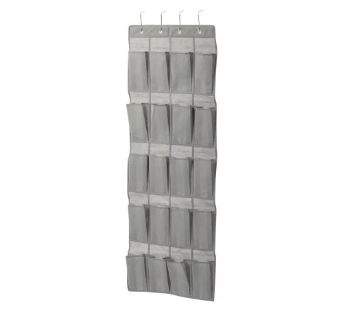 True Living Gray 20-Pocket Hanging Shoe Organizer