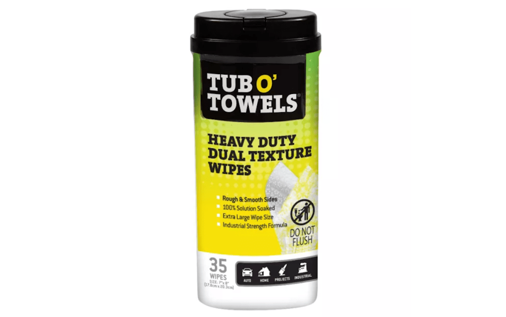 Tub O' Towels Heavy Duty Dual Texture Wipes