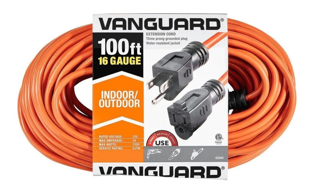 Vanguard 100 ft. Indoor/Outdoor Extension Cord